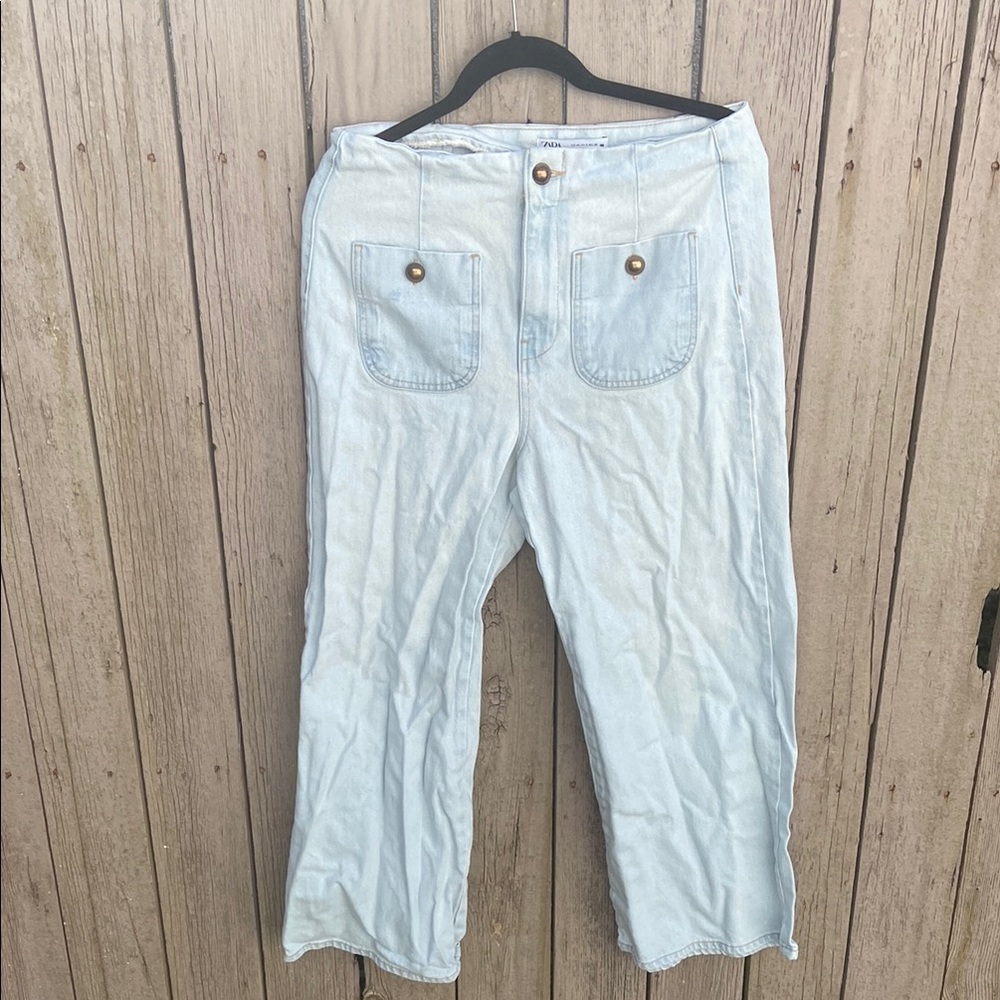 Zara Light Blue 4 Pockets Women Jeans